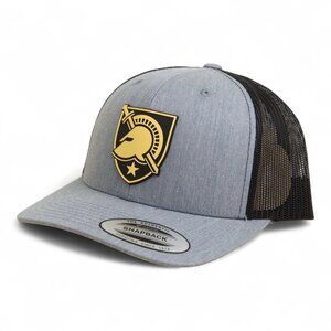 Army Black Knights YP Snapback Hat- Heather Grey/ Black